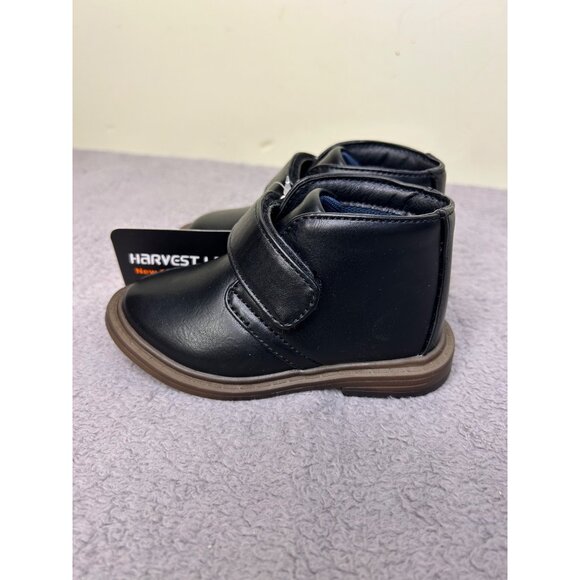 Harvest Land Boys' black leather dress boots size 6 - Picture 3 of 8